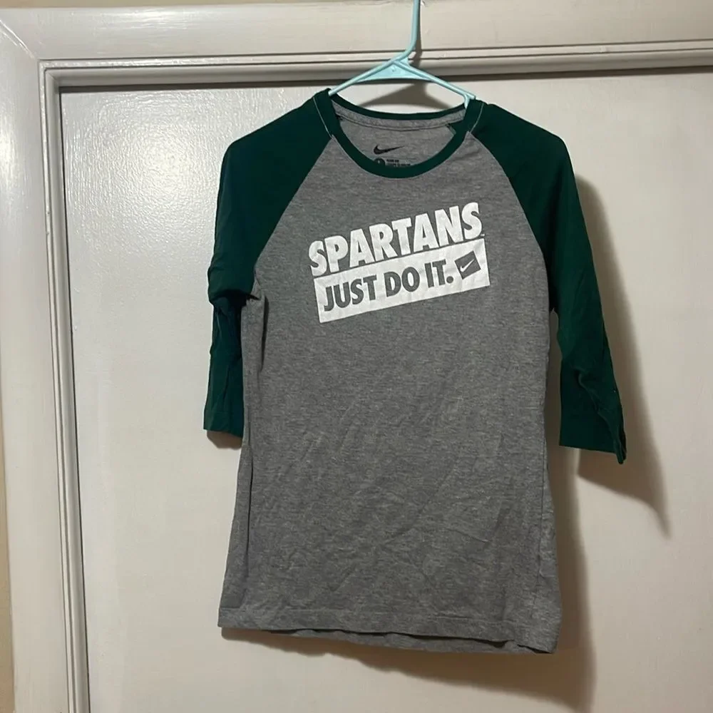 Nike slim fit Spartans just do it large shirt